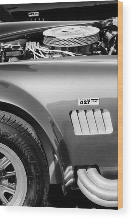 Shelby Cobra 427 Engine Wood Print featuring the photograph Shelby Cobra 427 Engine by Jill Reger