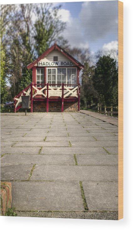 Railroad Wood Print featuring the photograph Signal Box by Spikey Mouse Photography