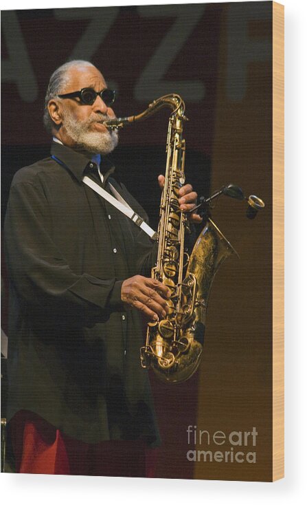 North America Wood Print featuring the photograph Sonny Rollins by Craig Lovell