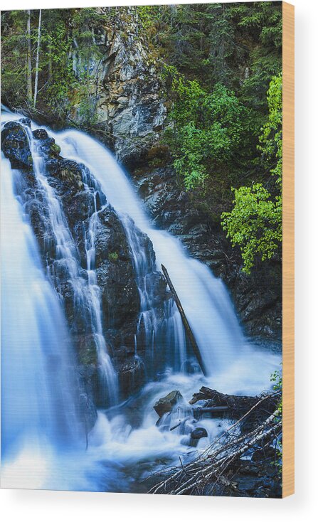 Kyle Lavey Photography Wood Print featuring the photograph South Fork Falls by Kyle Lavey