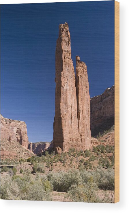 Feb0514 Wood Print featuring the photograph Spider Rock Canyon De Chelly by Tom Vezo