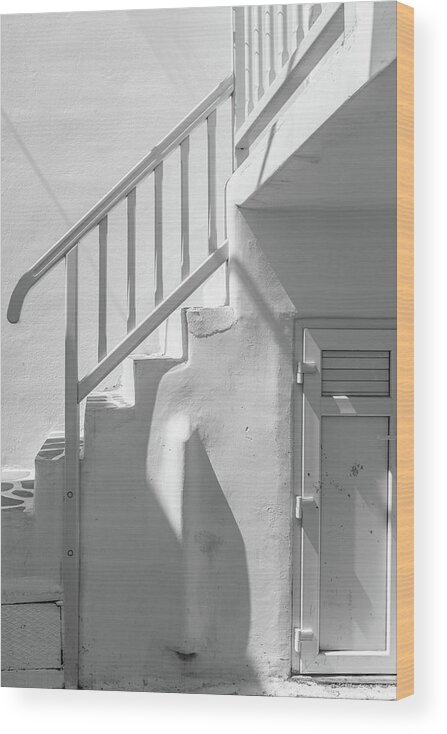 Steps Wood Print featuring the photograph Stairs In Greece by Deimagine