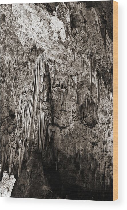 American Landmarks Wood Print featuring the photograph Stalactites in the Hall of Giants by Melany Sarafis