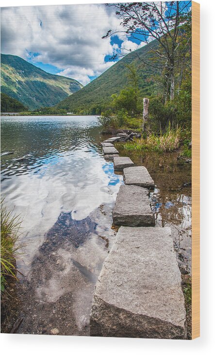 New Hampshire Wood Print featuring the photograph Stepping Stones by Kristopher Schoenleber