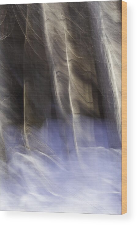 Ice Wood Print featuring the photograph Stirring The Sky by Deborah Hughes