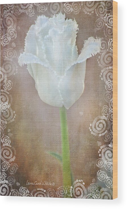 Floral Wood Print featuring the photograph Sweet Tranquility by Lena Wilhite