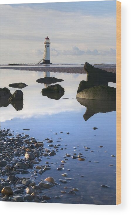 Talacer Wood Print featuring the photograph Talacer abandoned lighthouse by Spikey Mouse Photography