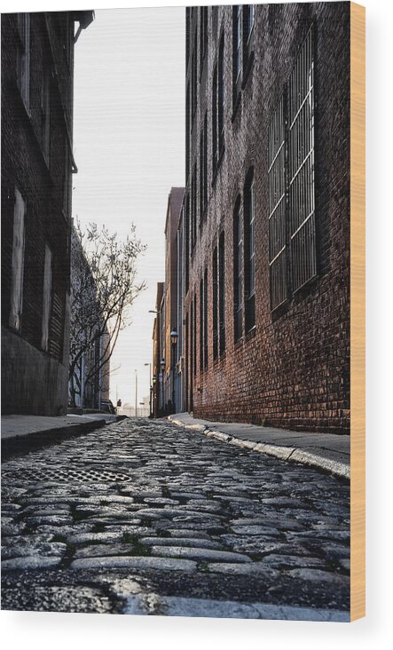 The Back Alley Wood Print featuring the photograph The Back Alley by Bill Cannon