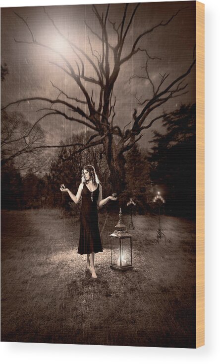 Gothic Wood Print featuring the photograph The Choice by Brent Craft