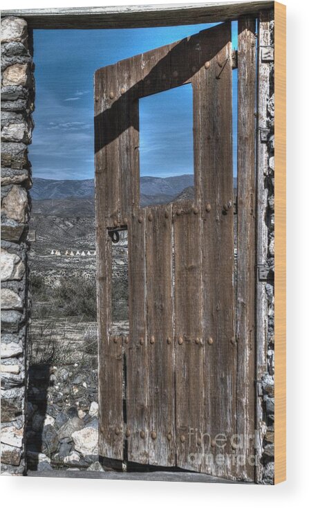 Door Wood Print featuring the photograph The Lockless Door by Heiko Koehrer-Wagner