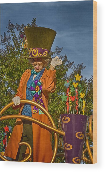 Orlando Wood Print featuring the photograph The Mad Hatter by Linda Tiepelman