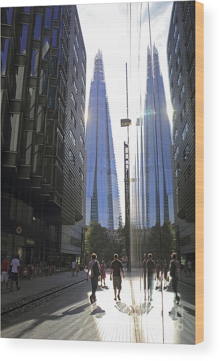 The Wood Print featuring the photograph The Shard London by Julia Gavin