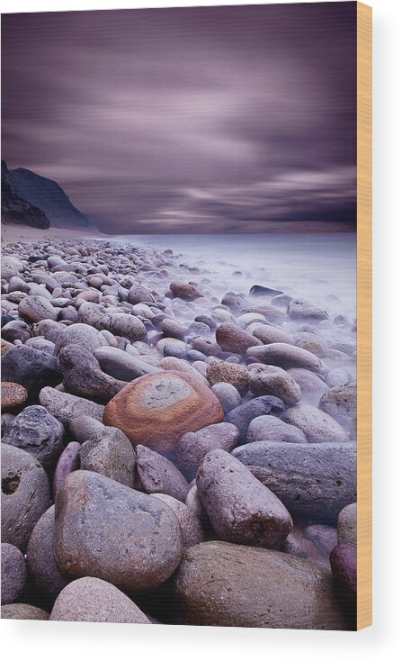 Beach Wood Print featuring the photograph The target by Jorge Maia