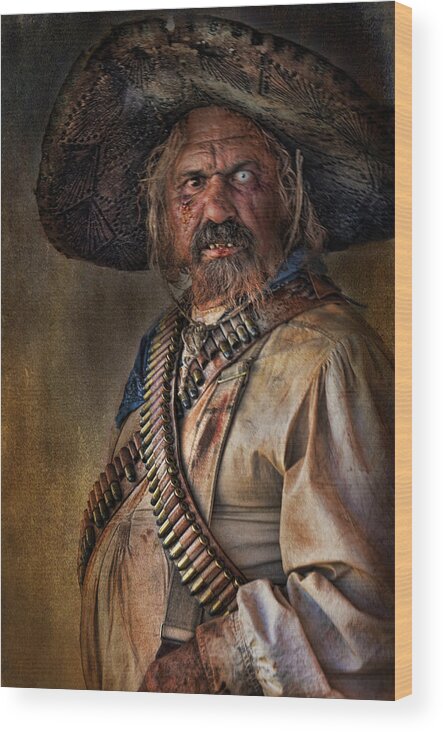 Man Wood Print featuring the photograph The Tombstone Bandito by Barbara Manis