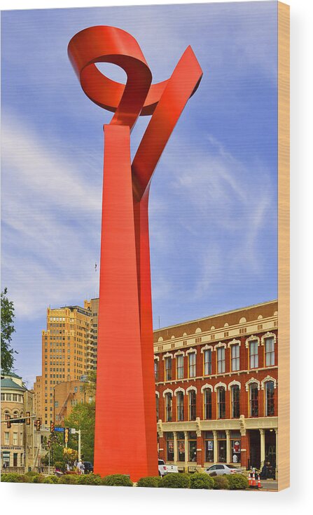 San Antonio Wood Print featuring the photograph The Torch of Friendship by Alexandra Till