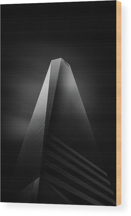Tower Wood Print featuring the photograph Torres Pwc by Mohammad Mirza