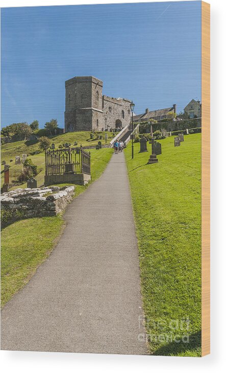 Tower Gatehouse Wood Print featuring the photograph Tower Gatehouse and Bell Tower by Steve Purnell