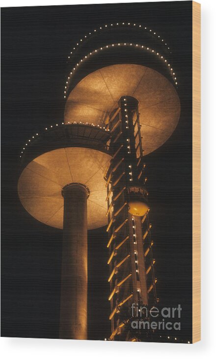 Observation Towers Wood Print featuring the photograph Towers of Light by ELDavis Photography