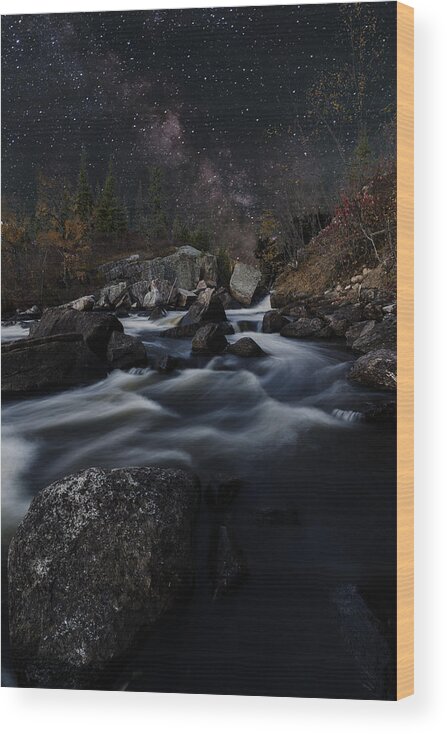 Autumn Wood Print featuring the photograph Tulabi Falls by Nebojsa Novakovic