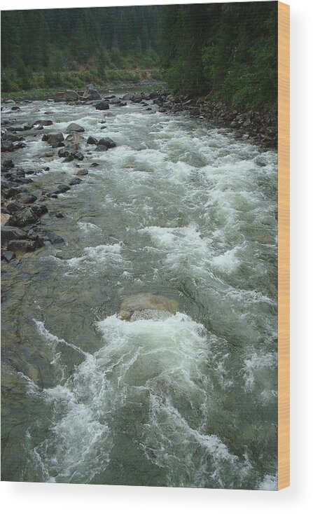 River Rapids Wood Print featuring the photograph Turbulent Lochsa River by Susan Woodward