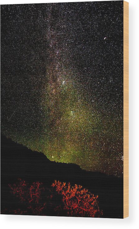 Milky Way Wood Print featuring the photograph Under the Milky Way by Greg Norrell