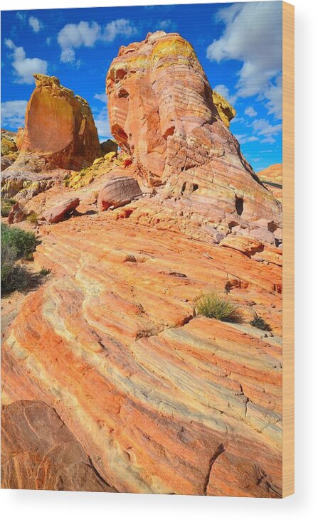 Valley Of Fire State Park Wood Print featuring the photograph Valley of Fire by Ray Mathis