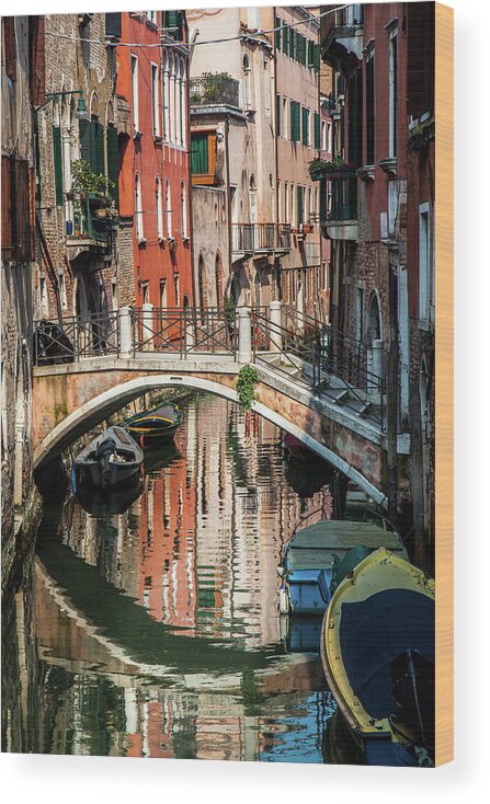 Arch Wood Print featuring the photograph Venice, Italy by David Claringbold