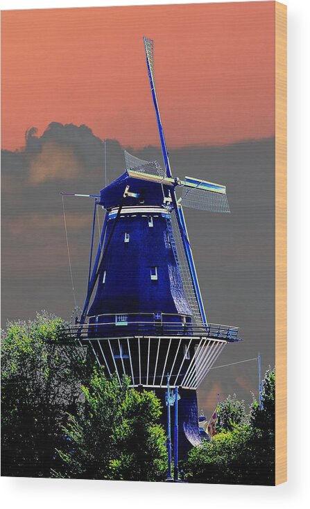 Holland Wood Print featuring the photograph Windmill of My Mind by Richard Henne