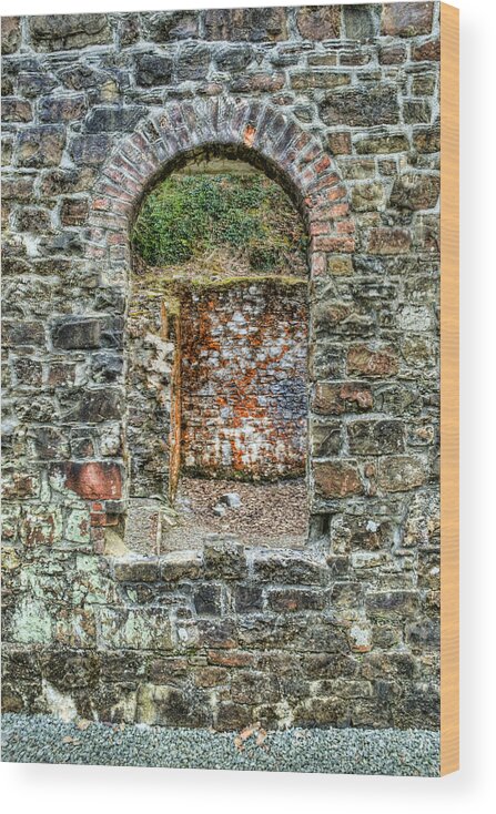 Stepaside Ironworks Wood Print featuring the photograph Window to a bygone heritage by Steve Purnell