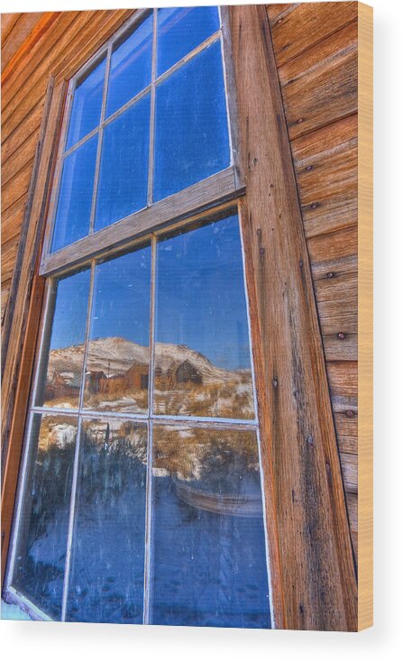 Bodie Wood Print featuring the photograph Window to Bodie by Beth Sargent