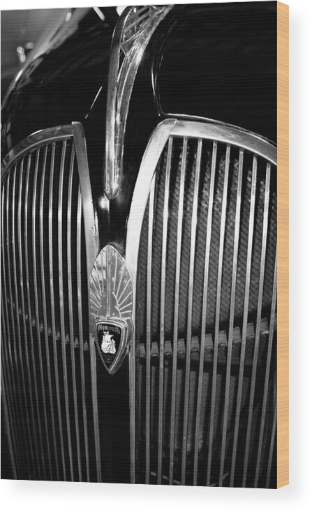 1937 Plymouth Deluxe P4 Wood Print featuring the photograph 1937 Plymouth Deluxe P4 by David Patterson