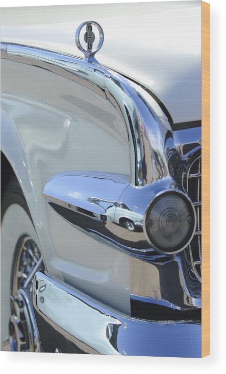 1960 Edsel Wood Print featuring the photograph 1960 Edsel Headlight by Jill Reger