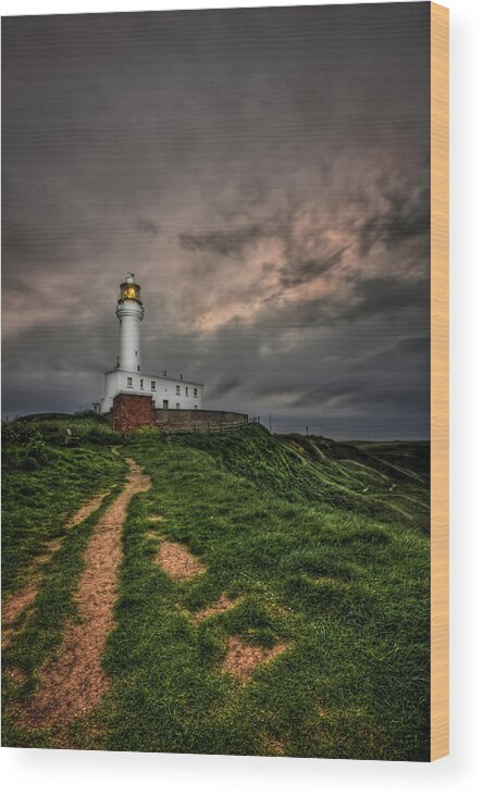 Lighthouse Wood Print featuring the photograph A Path To Enlightment by Evelina Kremsdorf