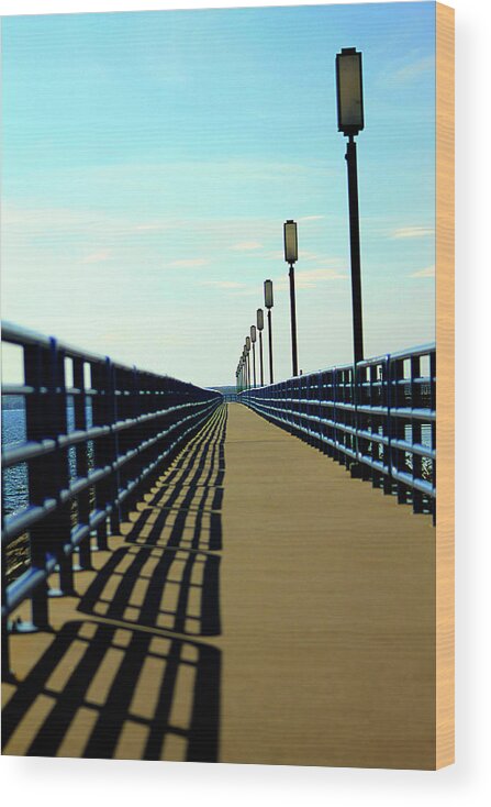 Hovind Wood Print featuring the photograph Breakwater by Scott Hovind