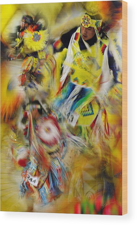 Indian Wood Print featuring the photograph Celebration of Nations by Vicki Pelham