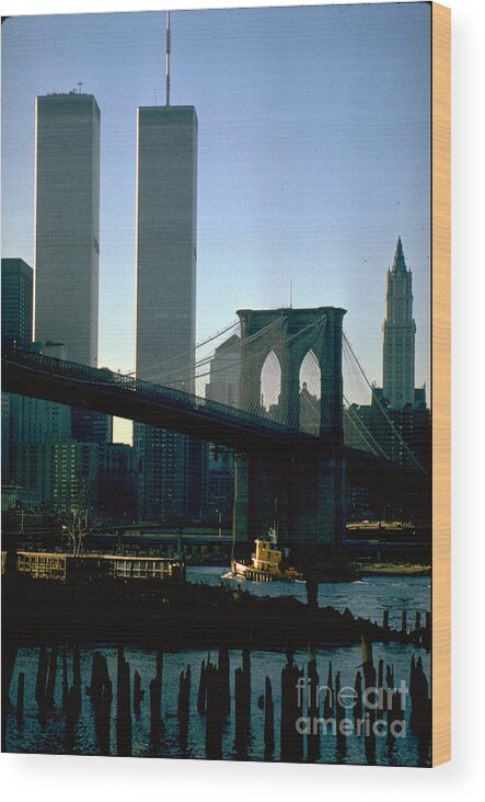 Boats Wood Print featuring the photograph East River Tugboat by Mark Gilman