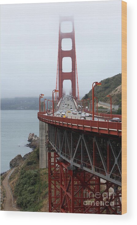San Wood Print featuring the photograph Golden Gate Bridge by Daniel Knighton