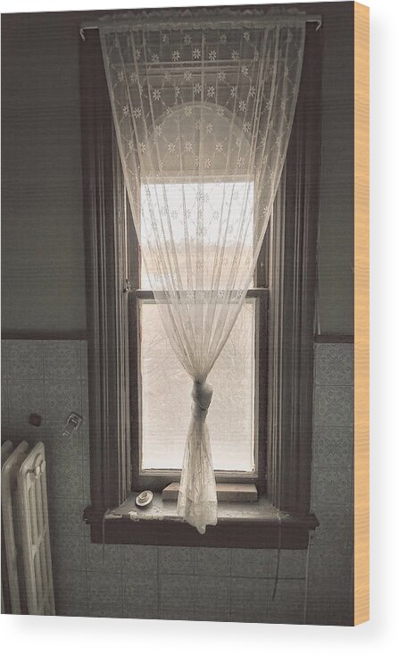 Ajnphotography Wood Print featuring the photograph Grandma's Window by Alan Norsworthy
