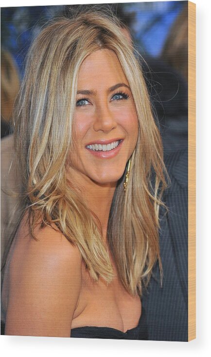 Jennifer Aniston Wood Print featuring the photograph Jennifer Aniston At Arrivals For Just by Everett