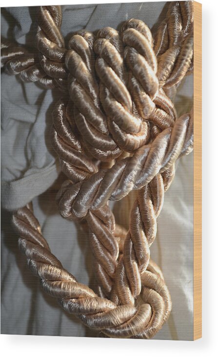 Satin Rope Wood Print featuring the photograph Knot A Problem... by Diane montana Jansson