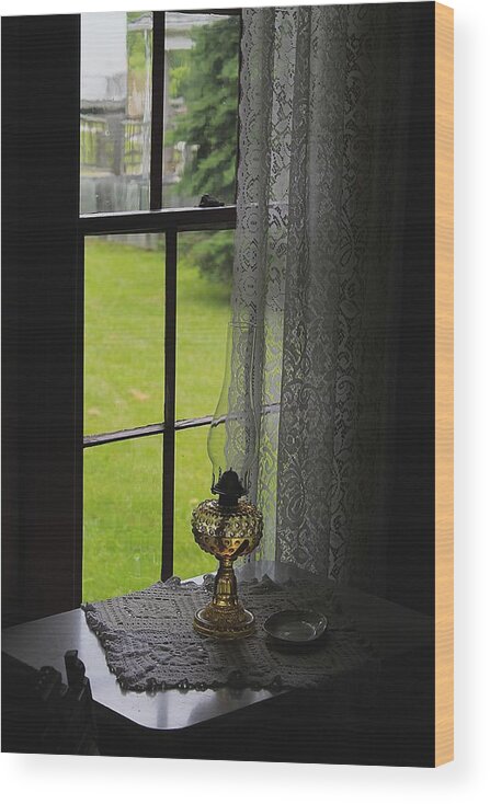 Hovind Wood Print featuring the photograph Lace Curtains by Scott Hovind