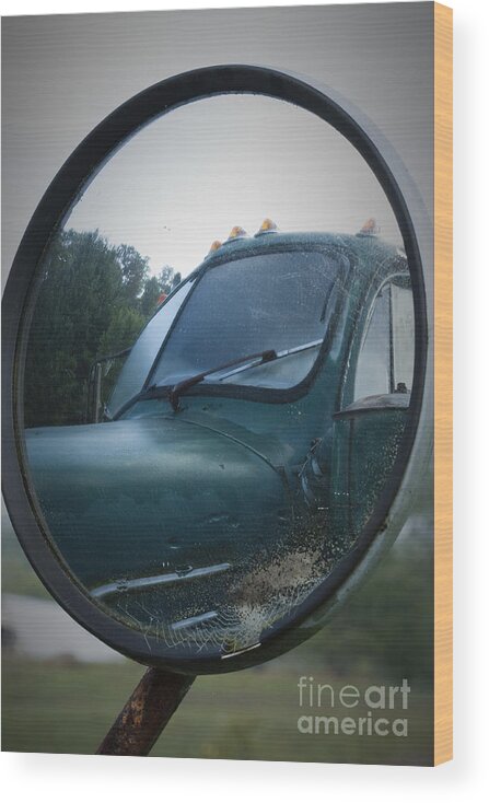 Truck Wood Print featuring the photograph Look to the Past by Carrie Cranwill