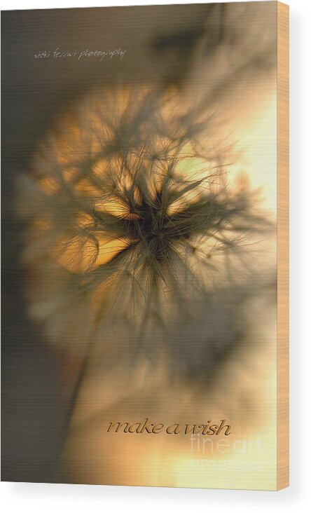 Anticipation Wood Print featuring the photograph Make A Wish by Vicki Ferrari