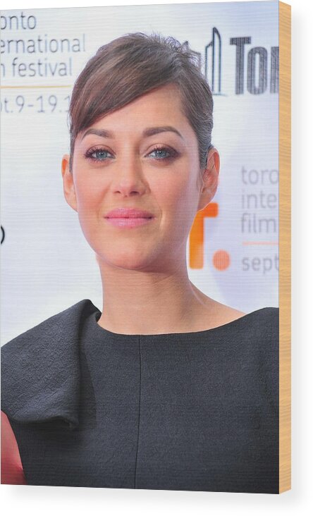 Marion Cotillard Wood Print featuring the photograph Marion Cotillard At Arrivals For Little by Everett