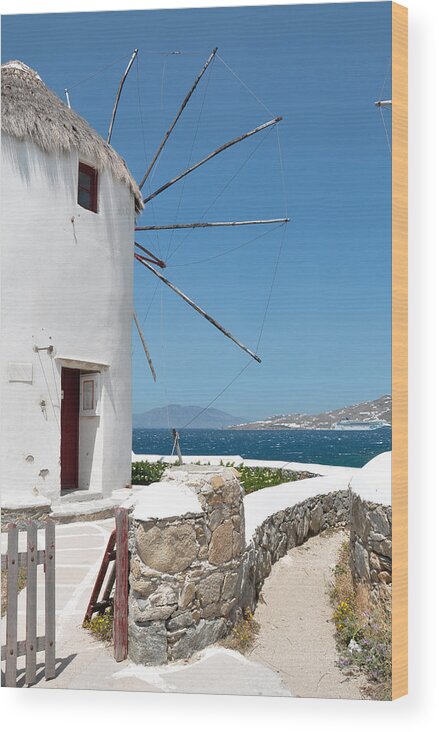 Mykonos Wood Print featuring the photograph Mykonos by Laura Melis
