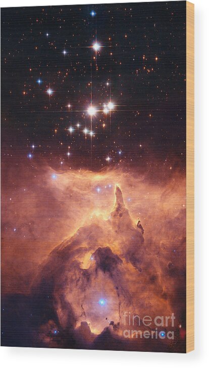 Nasa Wood Print featuring the photograph Open Cluster Pismis by Nasa