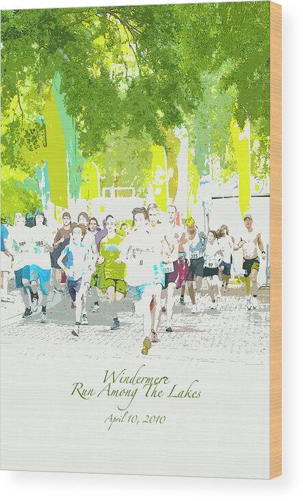 Windermere Wood Print featuring the photograph Run Walk Poster by Pete Rems