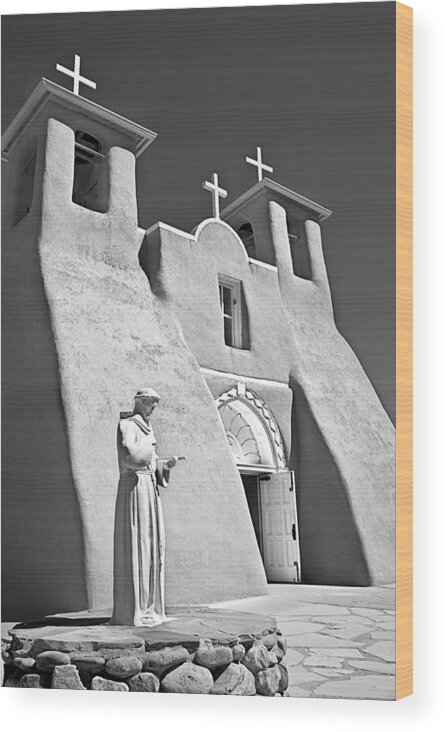 American Landmarks Wood Print featuring the photograph Saint Francisco de Asis Mission by Melany Sarafis