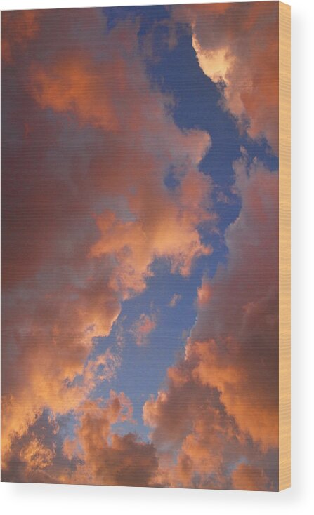 Sunset Wood Print featuring the photograph Sunset Cloudscape 1035 by James BO Insogna