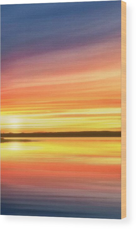 Sunset Wood Print featuring the photograph Sunset Stratas by Rod Seel